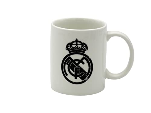 Real Madrid - Tasse à Déjeuner en Céramique, 300 ml, Blanc a