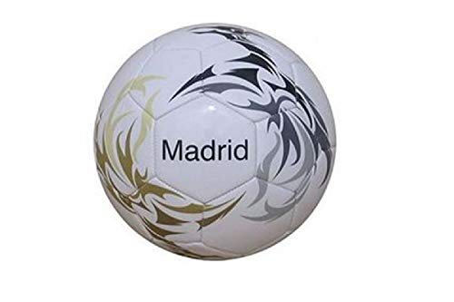 Junatoys Madrid Ballon Football, Homme, Blanc, Taille Unique