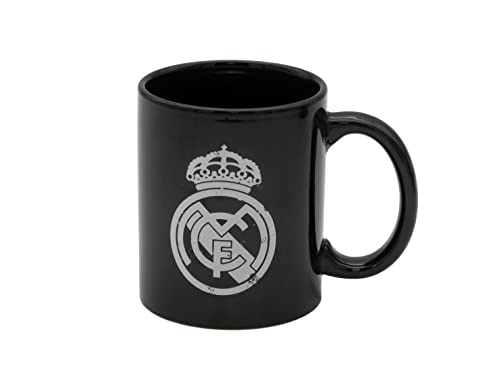 Real Madrid CyP Brands Mug en céramique 300 ml Noir avec bou