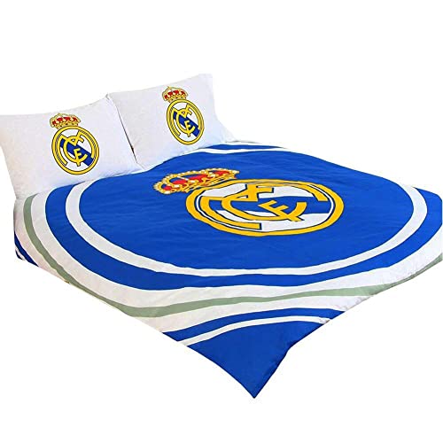 Real Madrid CF - Ensemble de lit (Lit Double) (Bleu/Blanc)