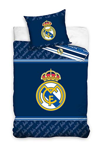 Parure de lit – Housse de Couette Real Madrid Bleu 100% Coto