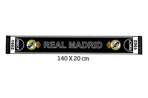 Real Madrid Echarpe Mixte Adulte, Noir, FR Fabricant : Taill