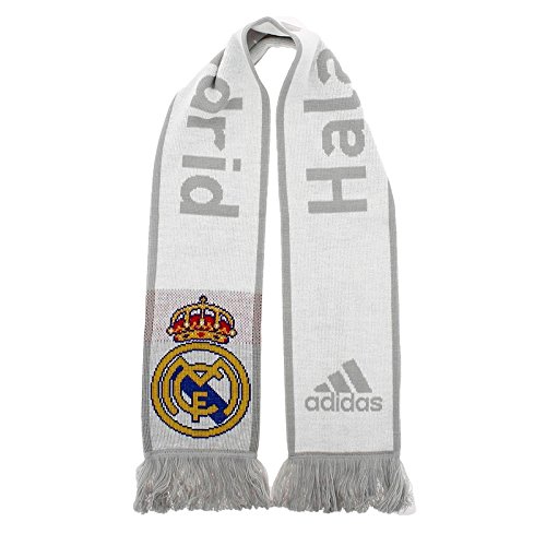 adidas Real Madrid Écharpe Mixte, Blanc/Gris Clair, FR : (Ta
