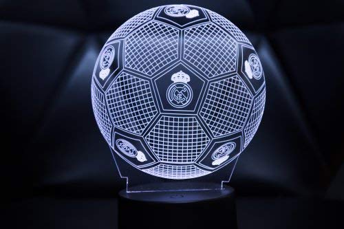 Lampe 3D officielle Ballon du Real Madrid 2019-2020 Balle po