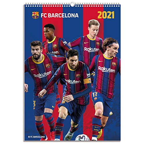 Erik® Calendrier Football 2021 - Calendrier Mural FC Barcelo