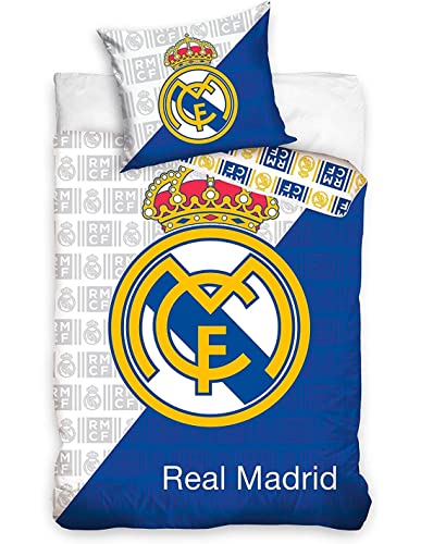 RealMadrid Carbotex - Housse DE Couette Real DE Madrid Logo 