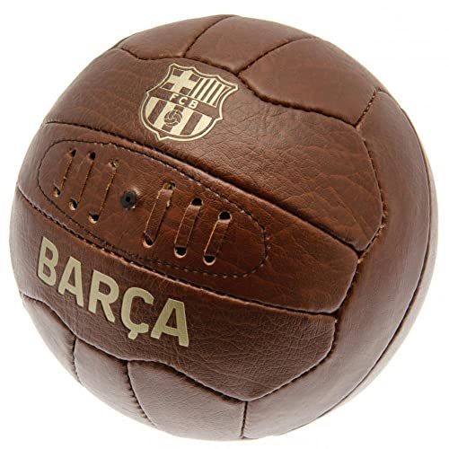 Barcelona Football Club Official Size 5 Faux Leather Retro V